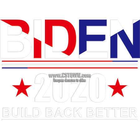 2020 Vote for Biden Printable PU Iron on Transfer